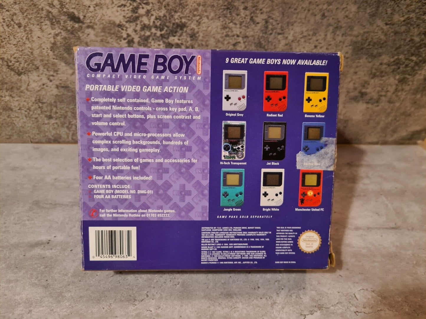 Game Boy Classic Transparent OVP UKV Special Edition - T-Retro-Games
