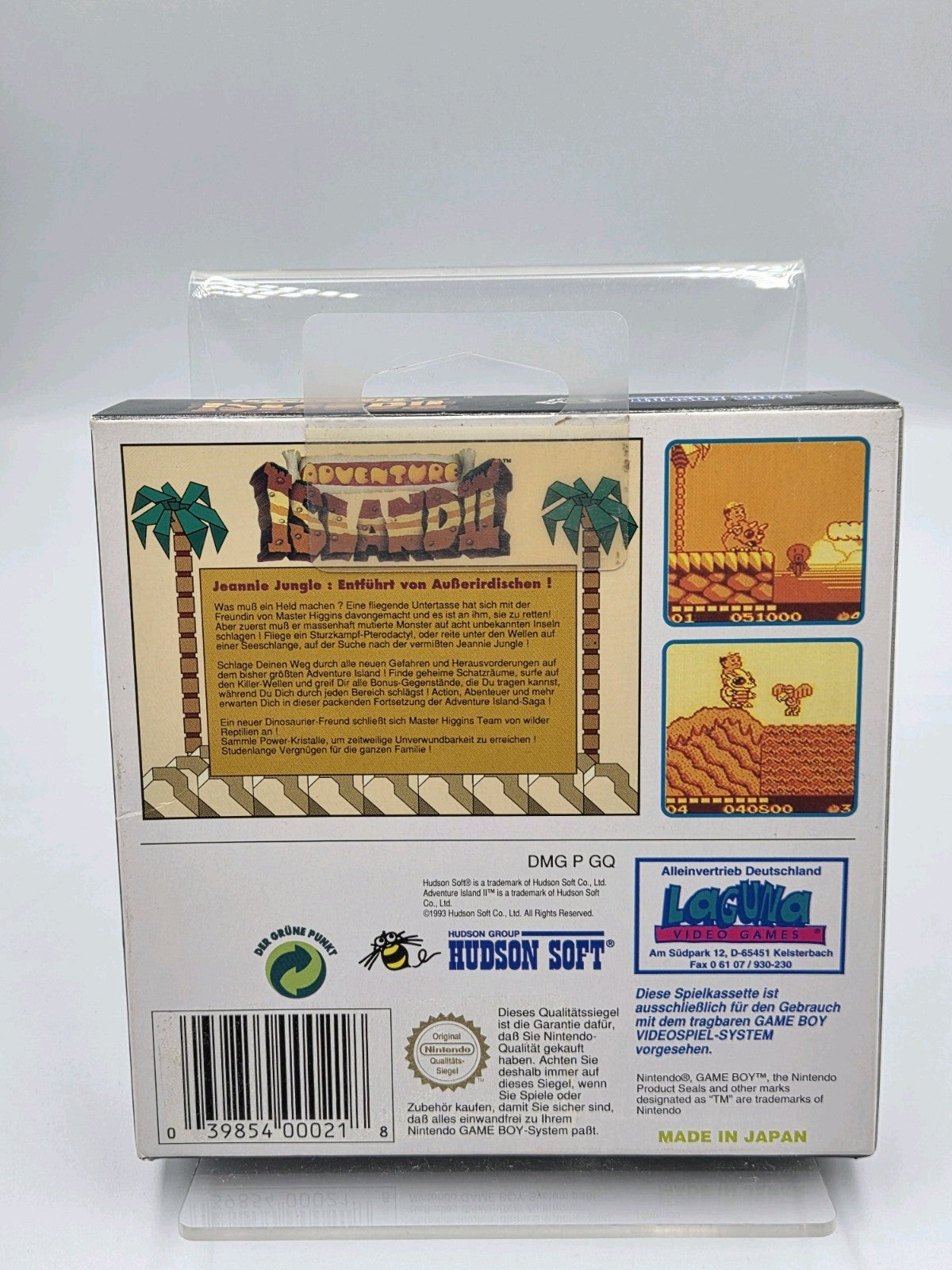 Nintendo Game Boy Classic Spiel Adventure Island II mit OVP und Anleitung NOE