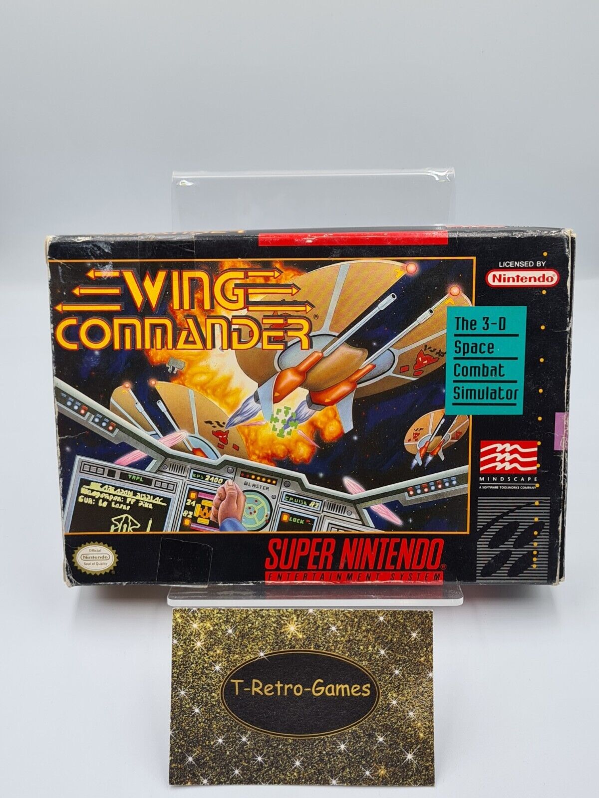 SNES Super Nintendo Wing Commander mit OVP und Anleitung NTSC USA - T-Retro-Games