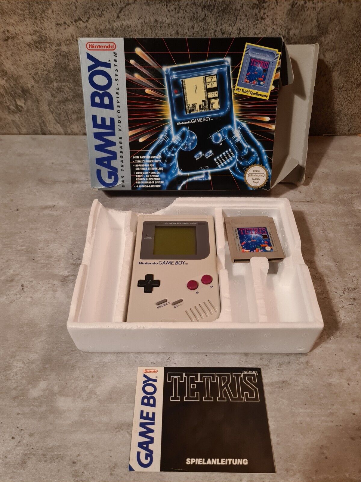 Game Boy Classic Konsole Console Tetris OVP NOE Deutsch - T-Retro-Games