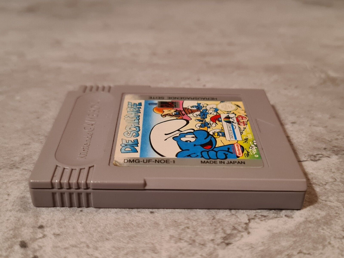 Nintendo Game Boy Classic Spiel Die Schlümpfe Modul NOE - T-Retro-Games