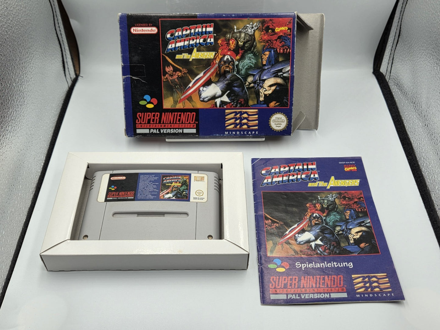 SNES Super Nintendo Captain America and The Avengers mit OVP und Anleitung EUR