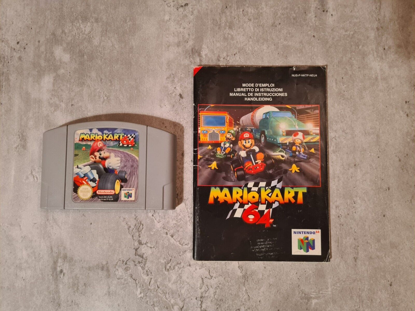 N64 Nintendo 64 Mario Kart 64 mit OVP und Anleitung EUR - T-Retro-Games