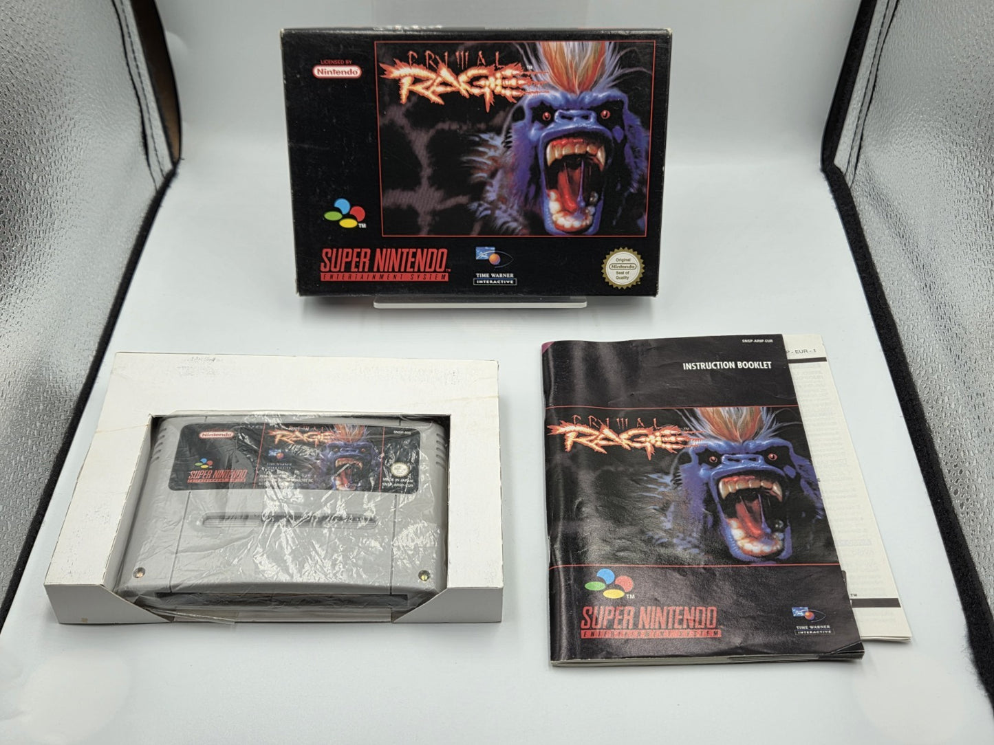 SNES Super Nintendo Primal Rage mit OVP und Anleitung EUR