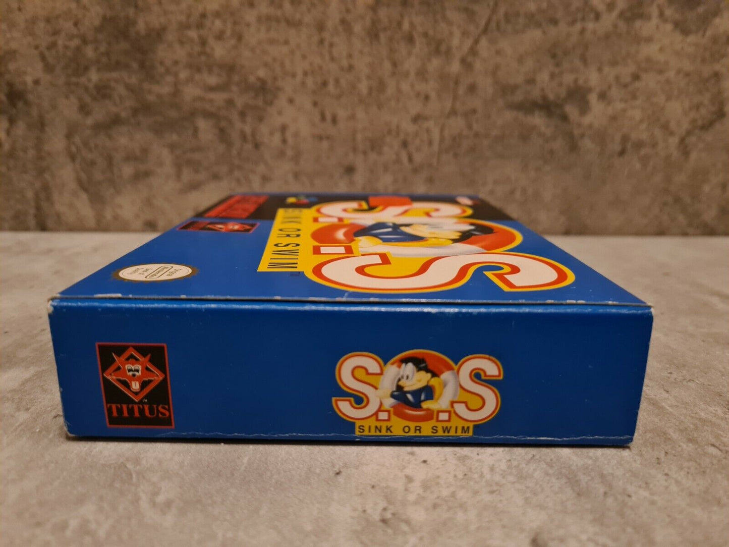 SNES Super Nintendo S.O.S. Sink or Swim mit OVP und Anleitung EUR - T-Retro-Games