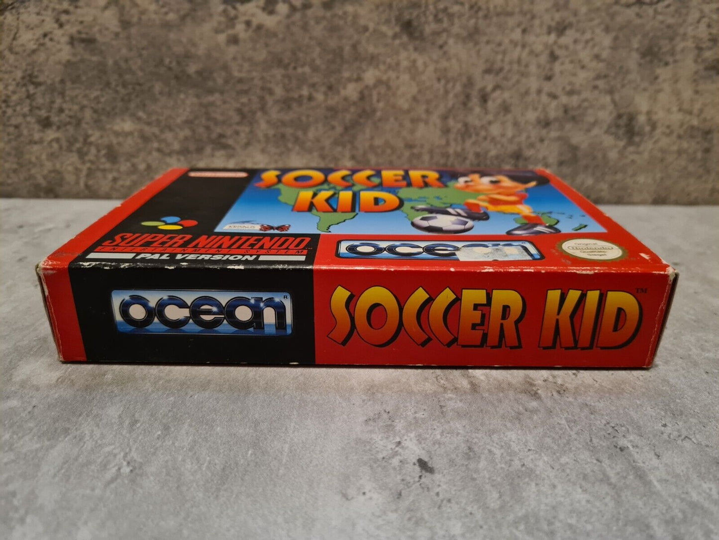 SNES Super Nintendo Soccer Kid mit OVP und Anleitung NOE - T-Retro-Games