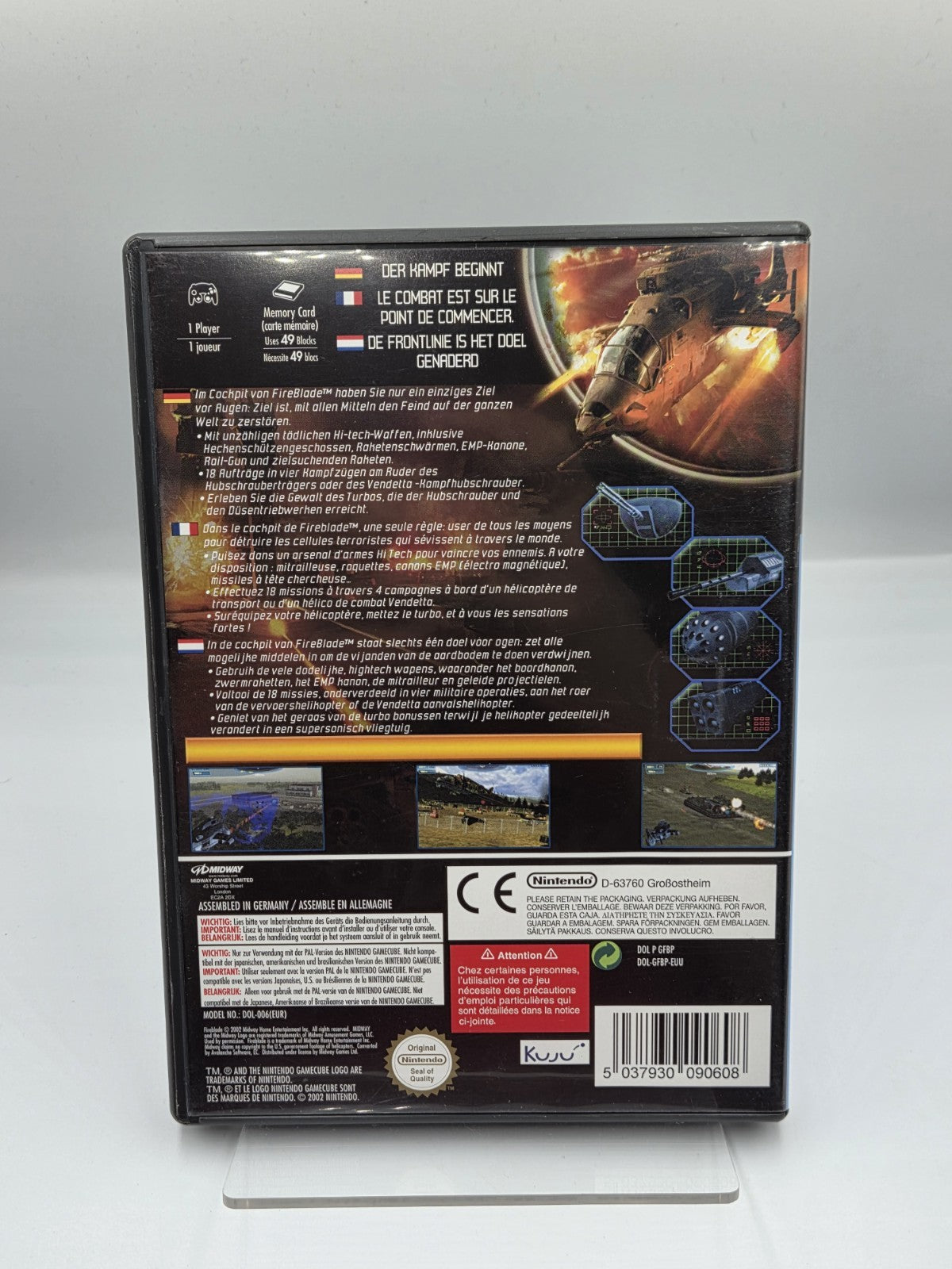 Nintendo GameCube Fire Blade mit OVP und Anleitung EUU