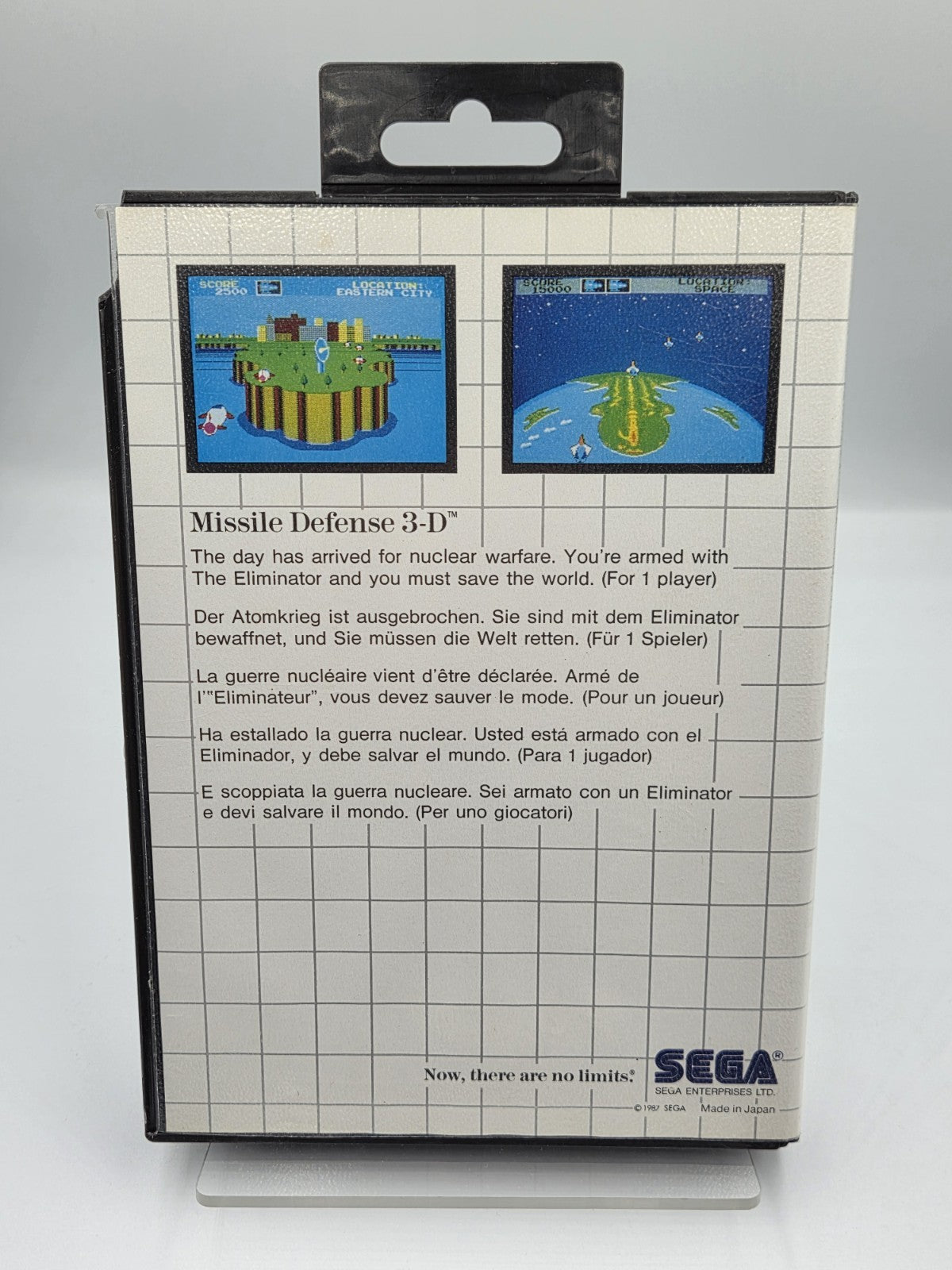 Sega Master System Missile Defense 3-D mit OVP und Anleitung Multilingual