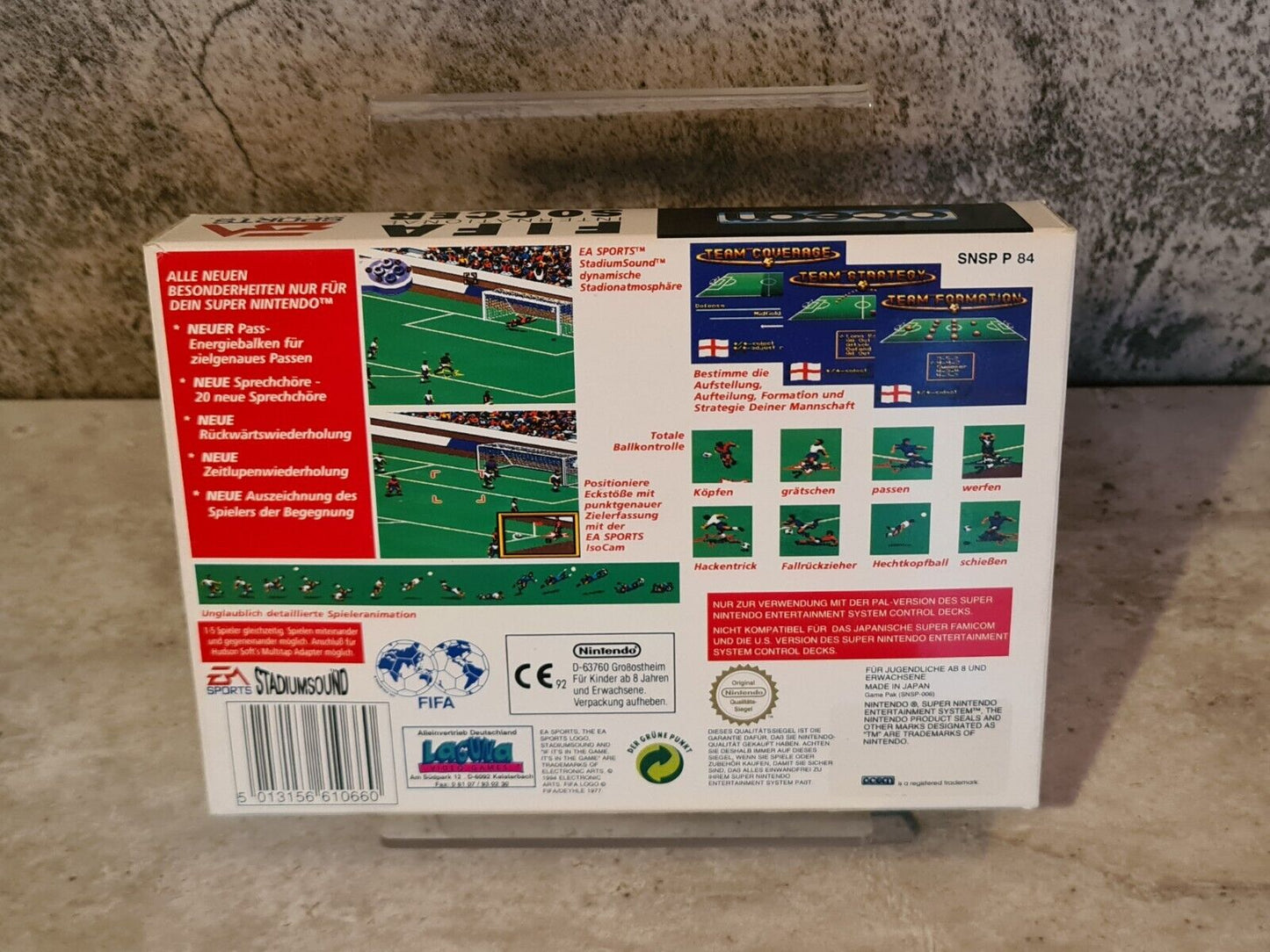 SNES Super Nintendo Fifa International Soccer mit OVP und Anleitung NOE - T-Retro-Games