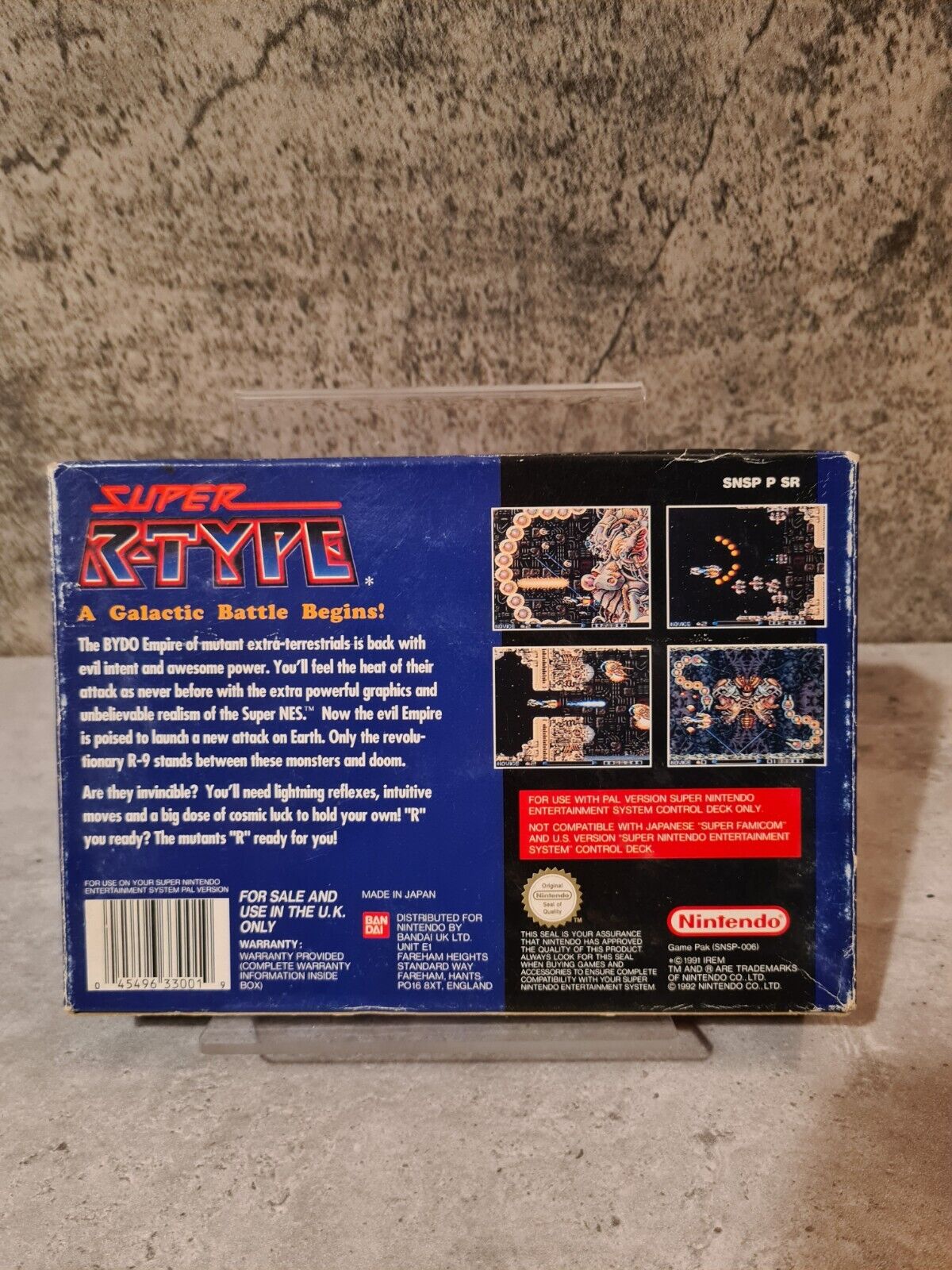 SNES Super Nintendo Super R-Type mit OVP und Anleitung UKV - T-Retro-Games