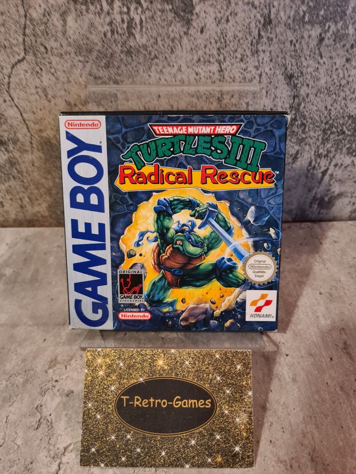 Nintendo Game Boy Classic Turtles III Radical Rescue mit OVP und Anleitung NOE - T-Retro-Games