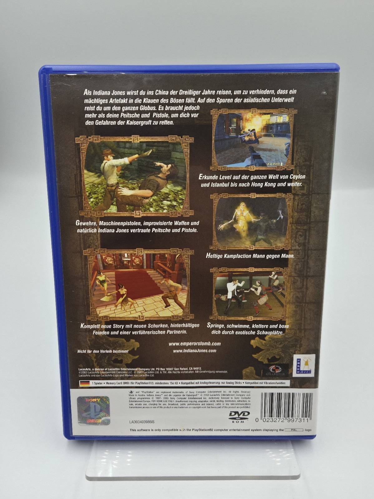 PS2 Indiana Jones und die Legende der Kaisergruft mit OVP und Anleitung Deutsch