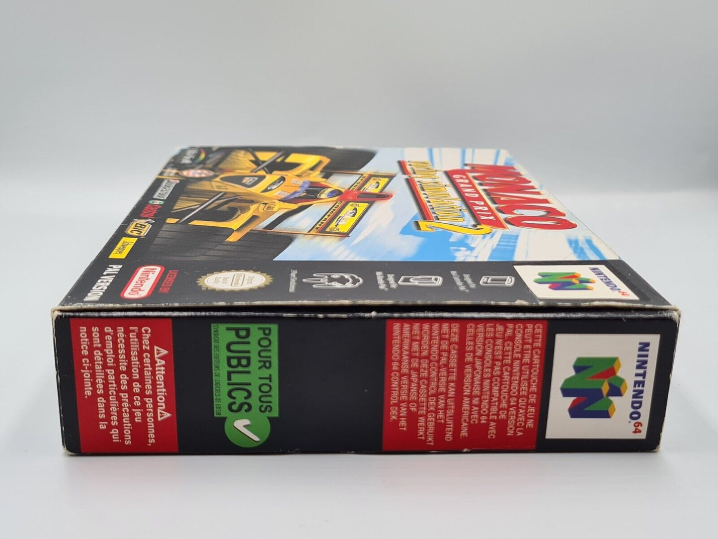 N64 Nintendo 64 Monaco Grand Prix Racing Simulation 2 mit OVP und Anleitung FAH - T-Retro-Games