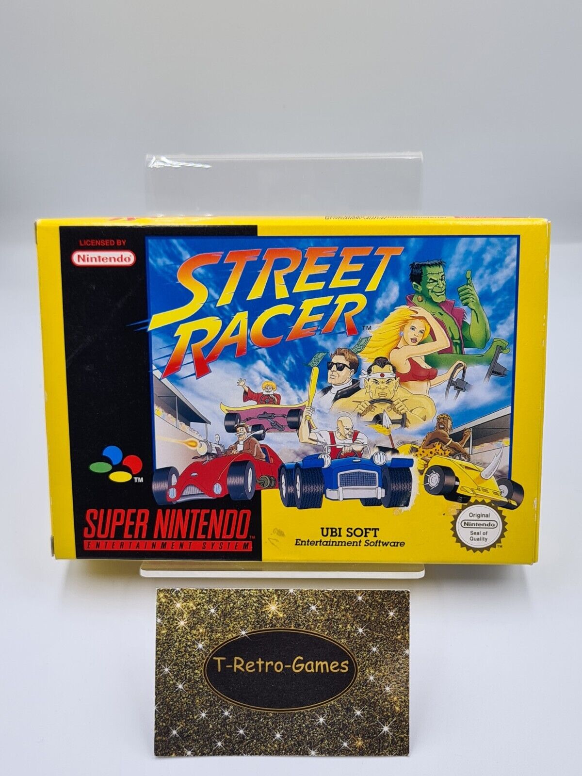 SNES Super Nintendo Street Racer mit OVP und Anleitung + Poster EUR - T-Retro-Games