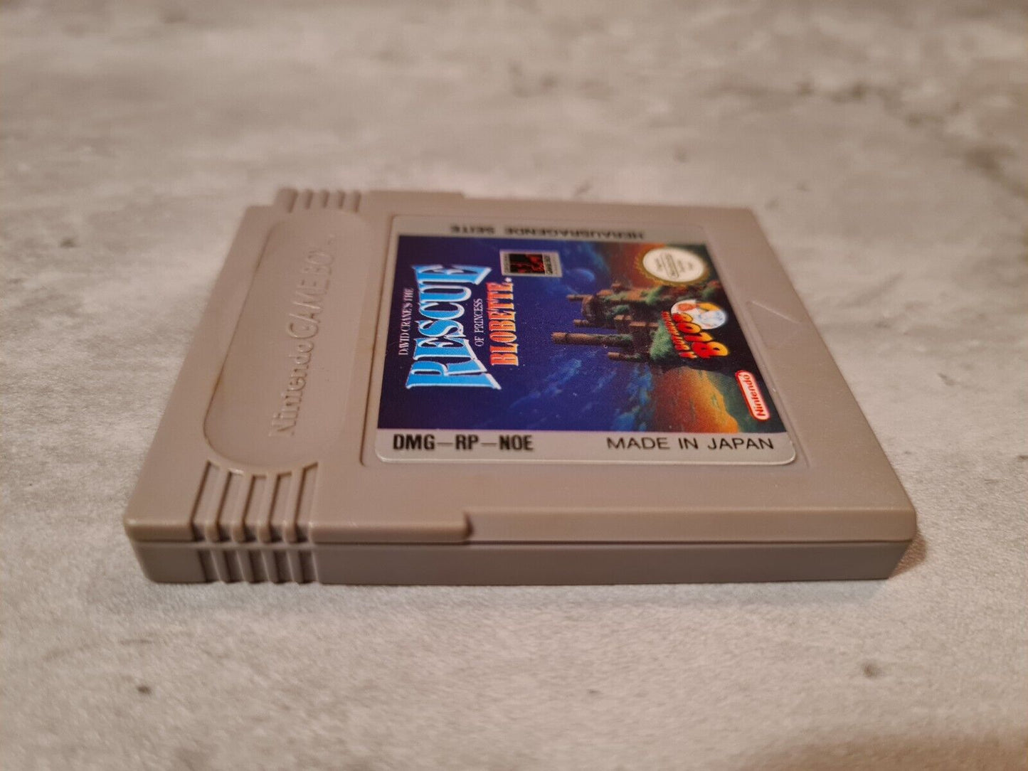 Game Boy Classic Spiel David Cranes The Rescue of Princess Blobette Modul NOE - T-Retro-Games