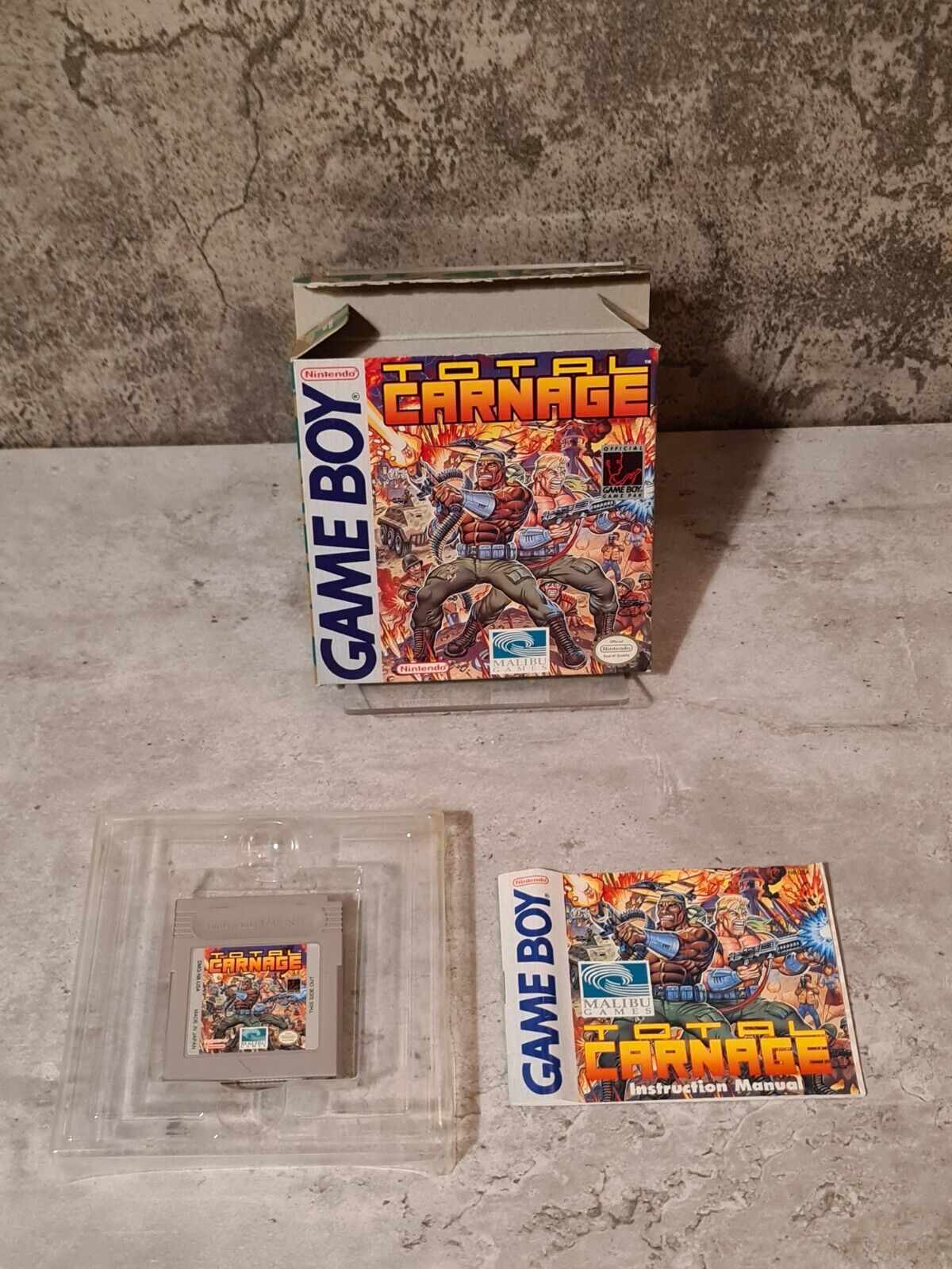 Nintendo Game Boy Classic Total Carnage mit OVP und Anleitung USA - T-Retro-Games