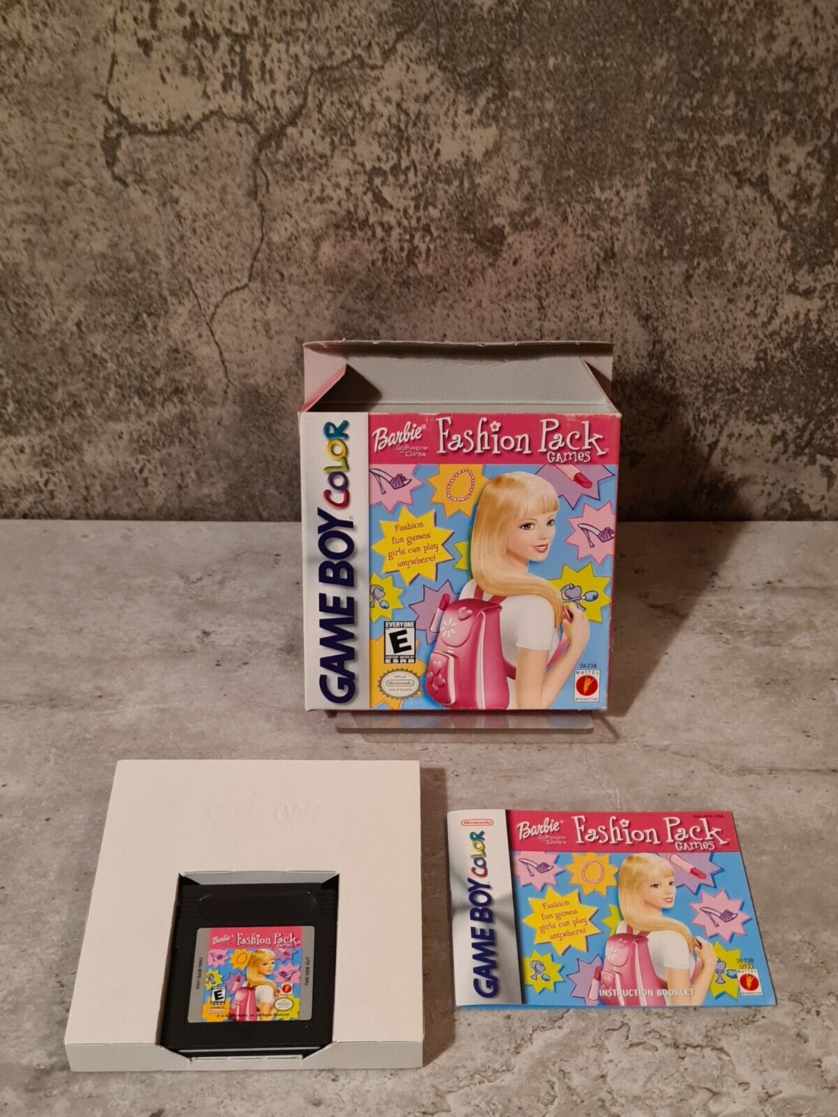 Nintendo Game Boy Color Barbie Fashion Pack Games mit OVP und Anleitung USA - T-Retro-Games