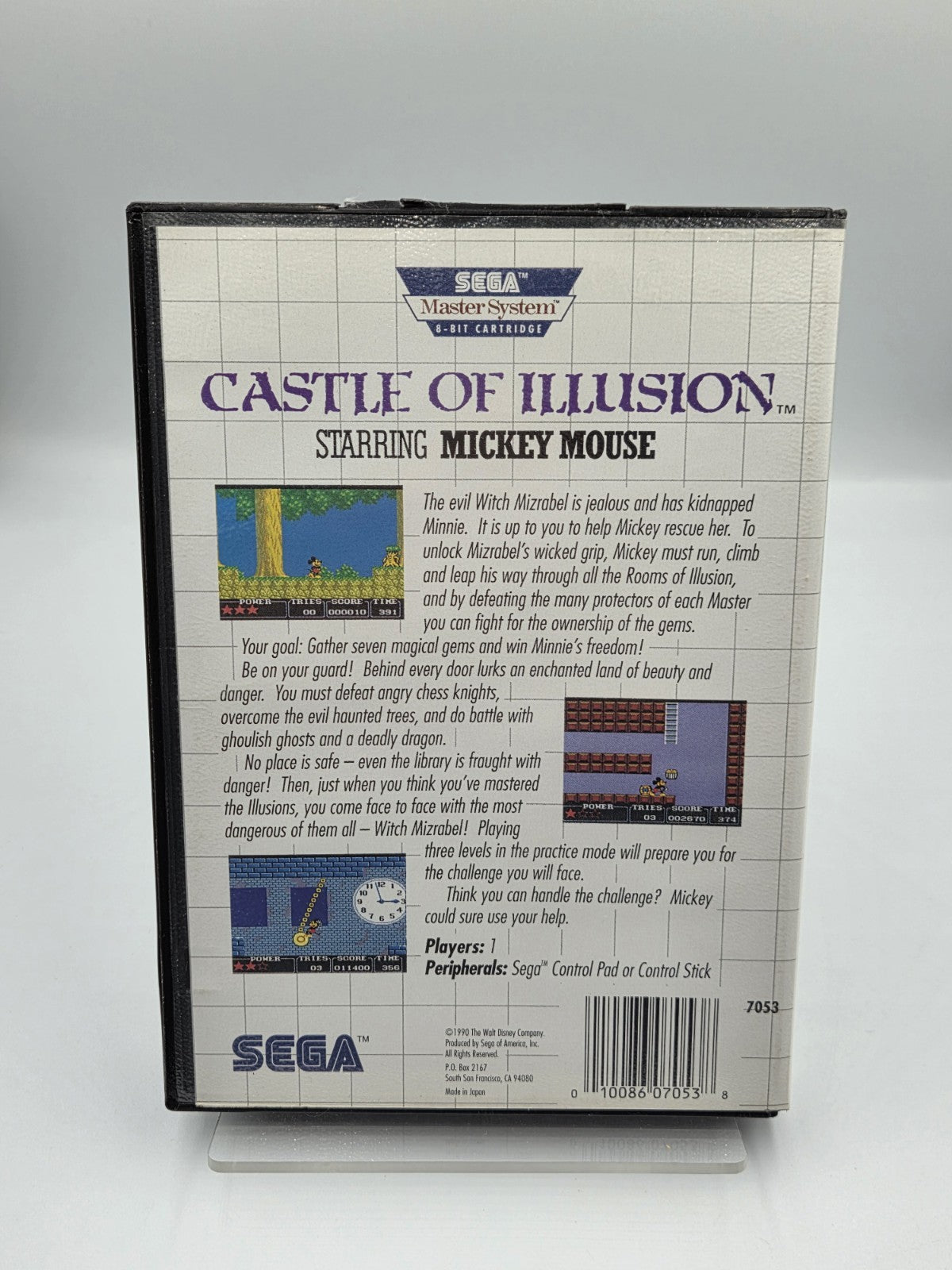 Sega Master System Castle of Illusion mit OVP und Anleitung USA