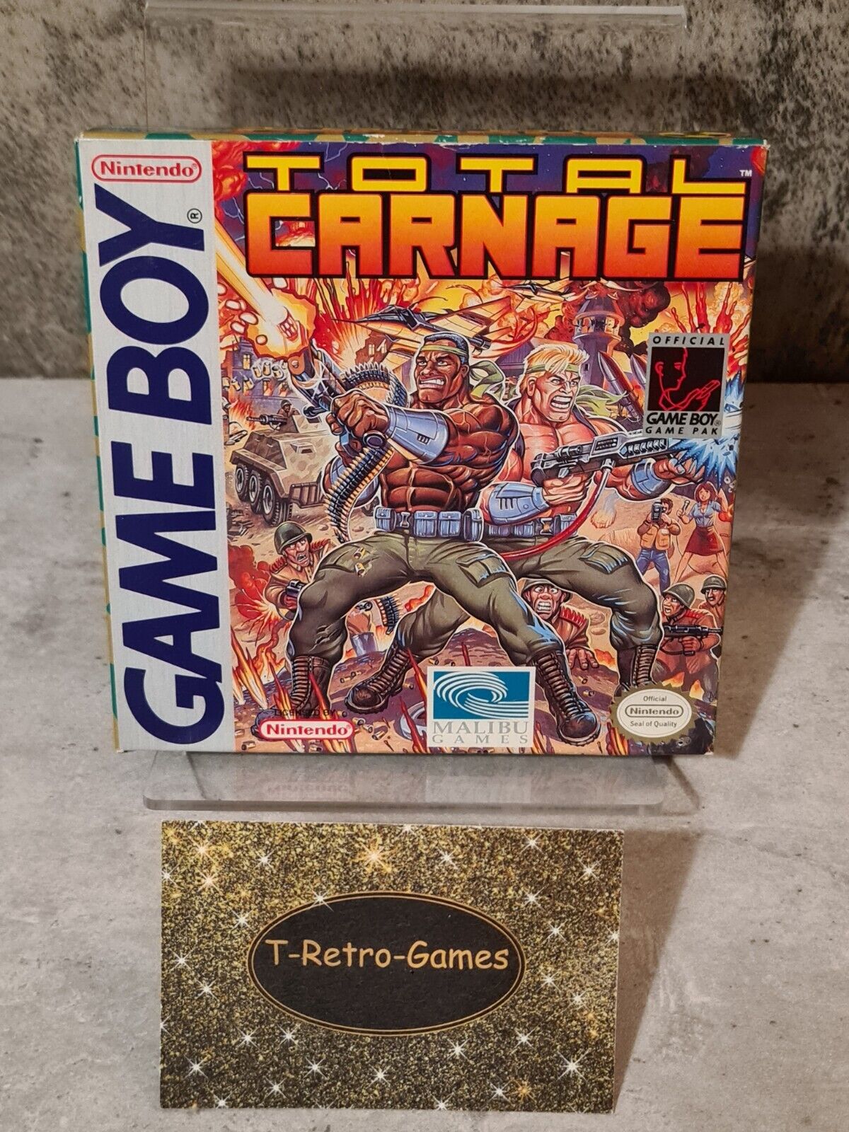 Nintendo Game Boy Classic Total Carnage mit OVP und Anleitung USA - T-Retro-Games