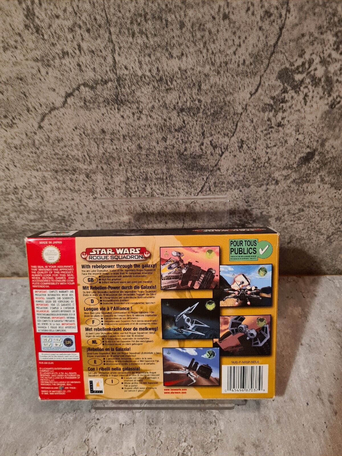 N64 Nintendo 64 Star Wars Rogue Squadron mit OVP und Anleitung EUR - T-Retro-Games
