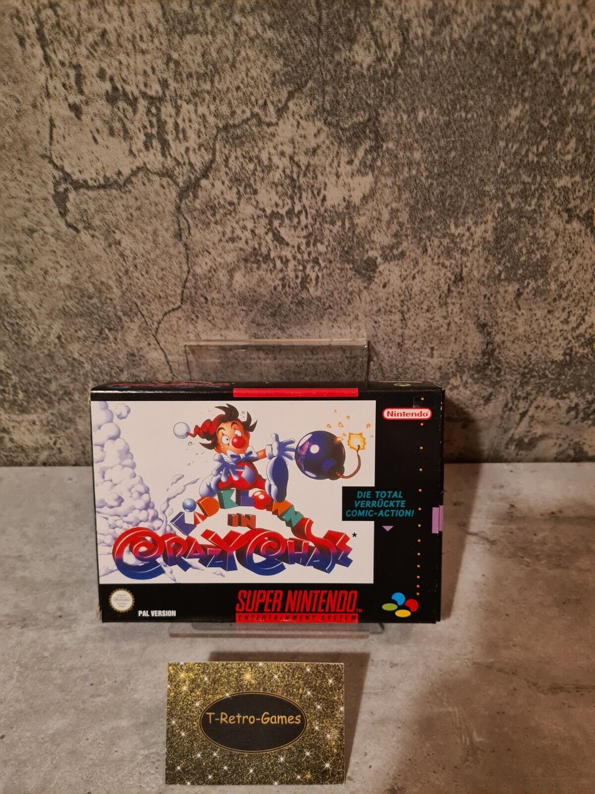 SNES Super Nintendo Kid Klown in Crazy Chase mit OVP und Anleitung NOE - T-Retro-Games