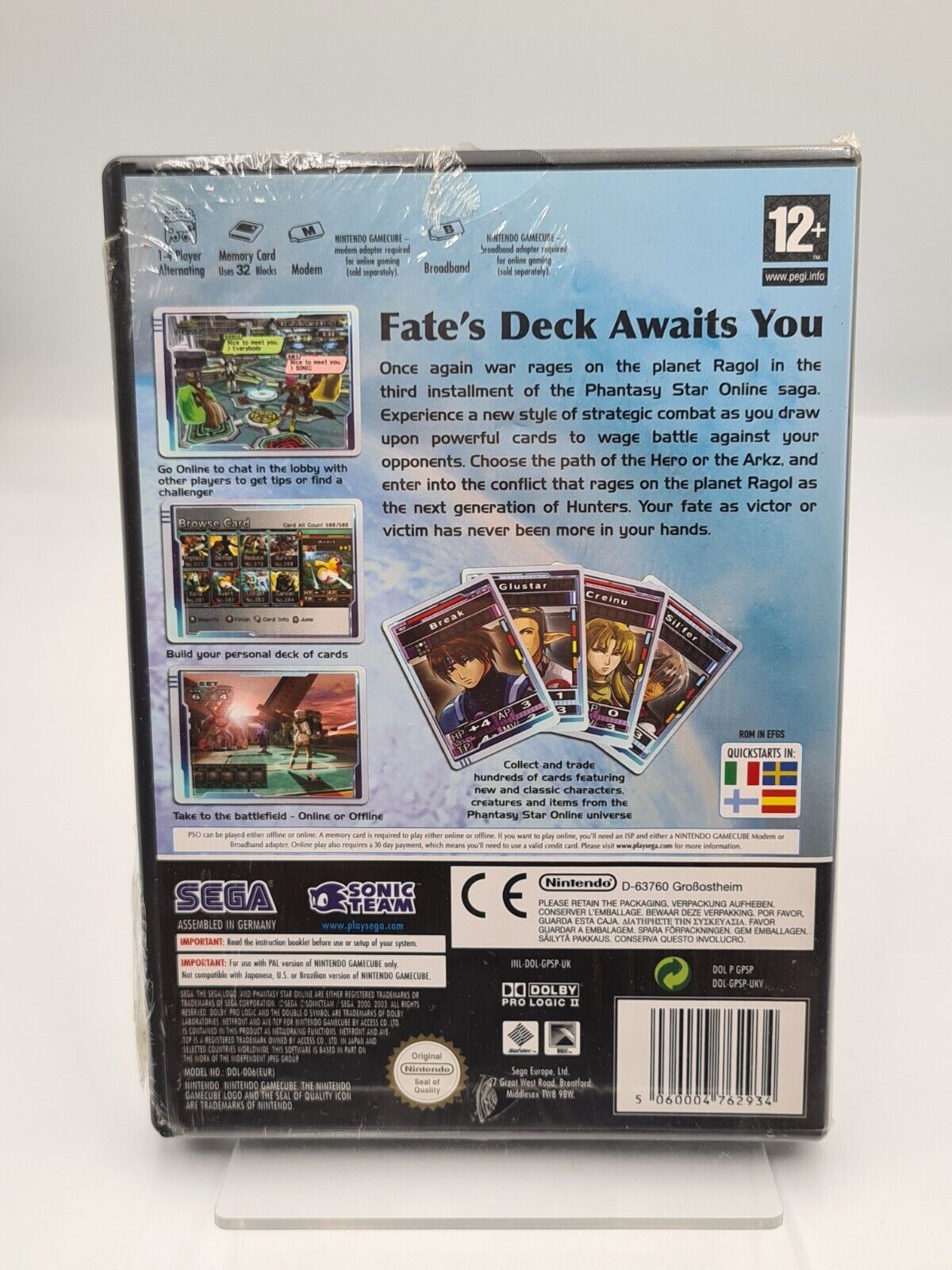 GameCube Phantasy Star Online episode III C.A.R.D. Revolution EUR Sealed NEW