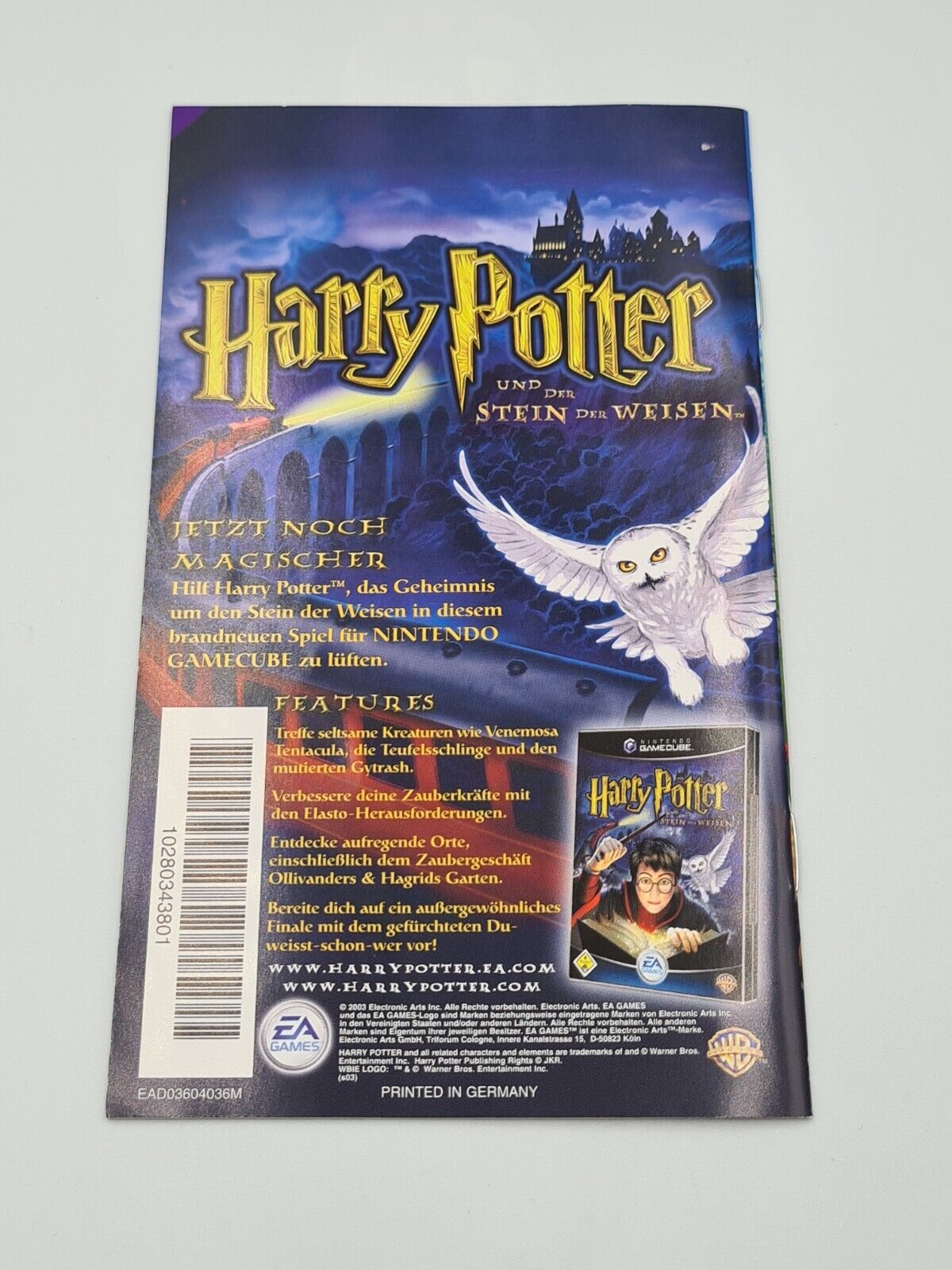 GameCube Harry Potter Quidditch Weltmeisterschaft mit OVP und Anleitung NOE