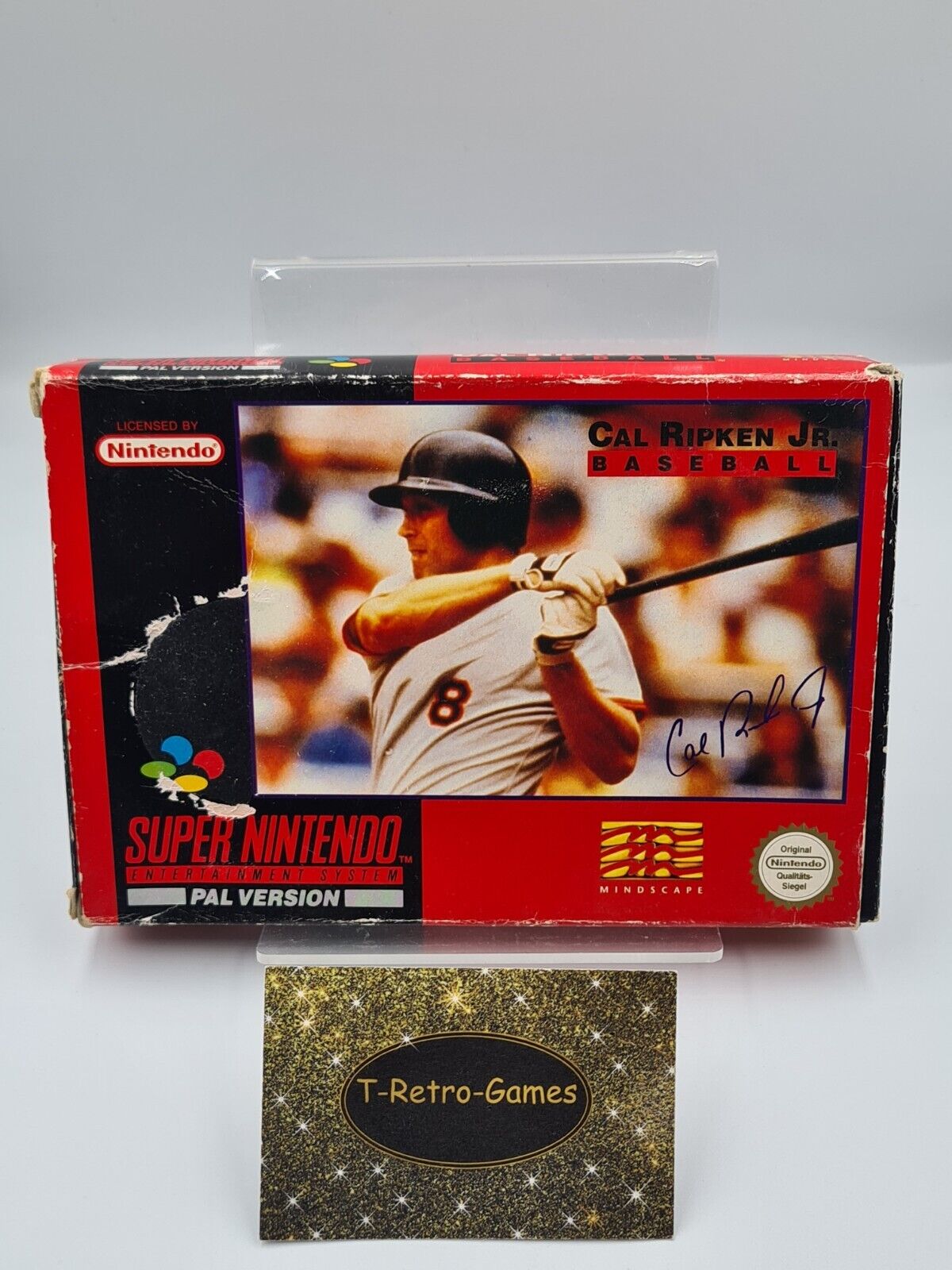 SNES Super Nintendo Cal Ripken JR. Baseball mit OVP und Anleitung NOE - T-Retro-Games