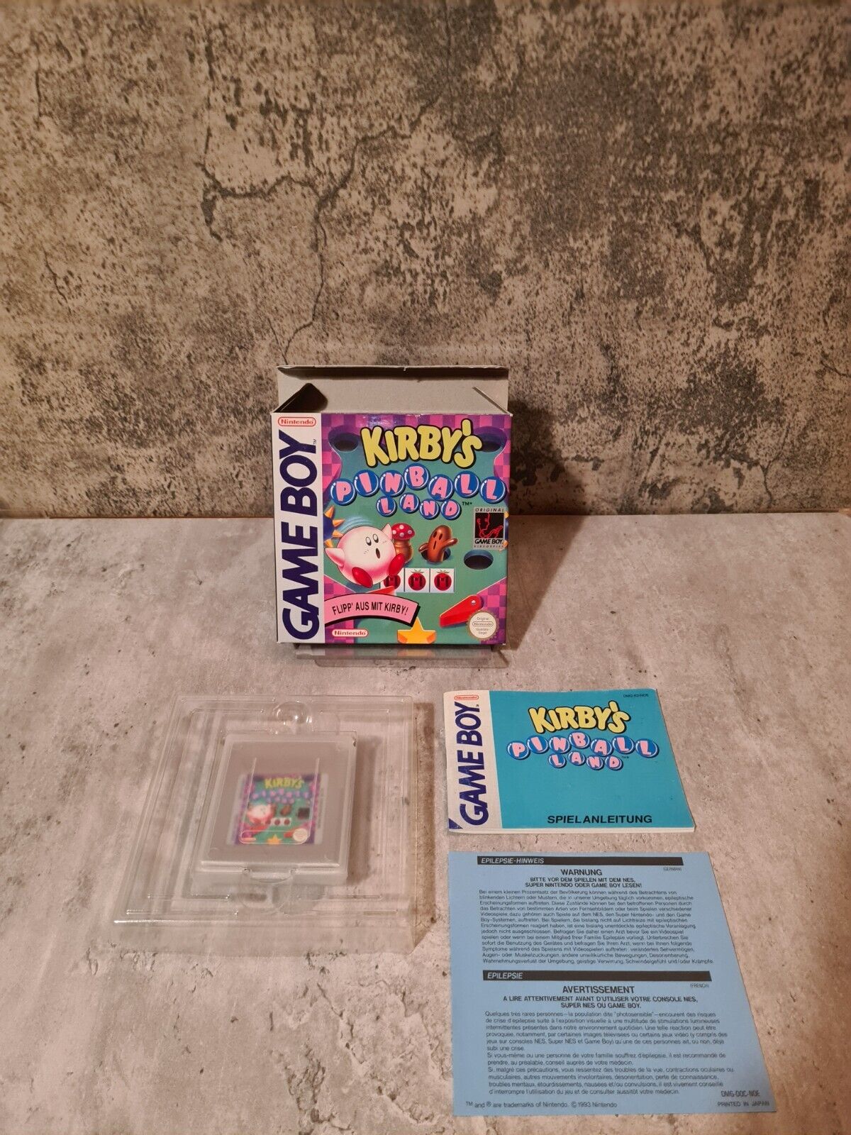 Nintendo Game Boy Classic Kirby's Pinball Land mit OVP und Anleitung NOE - T-Retro-Games