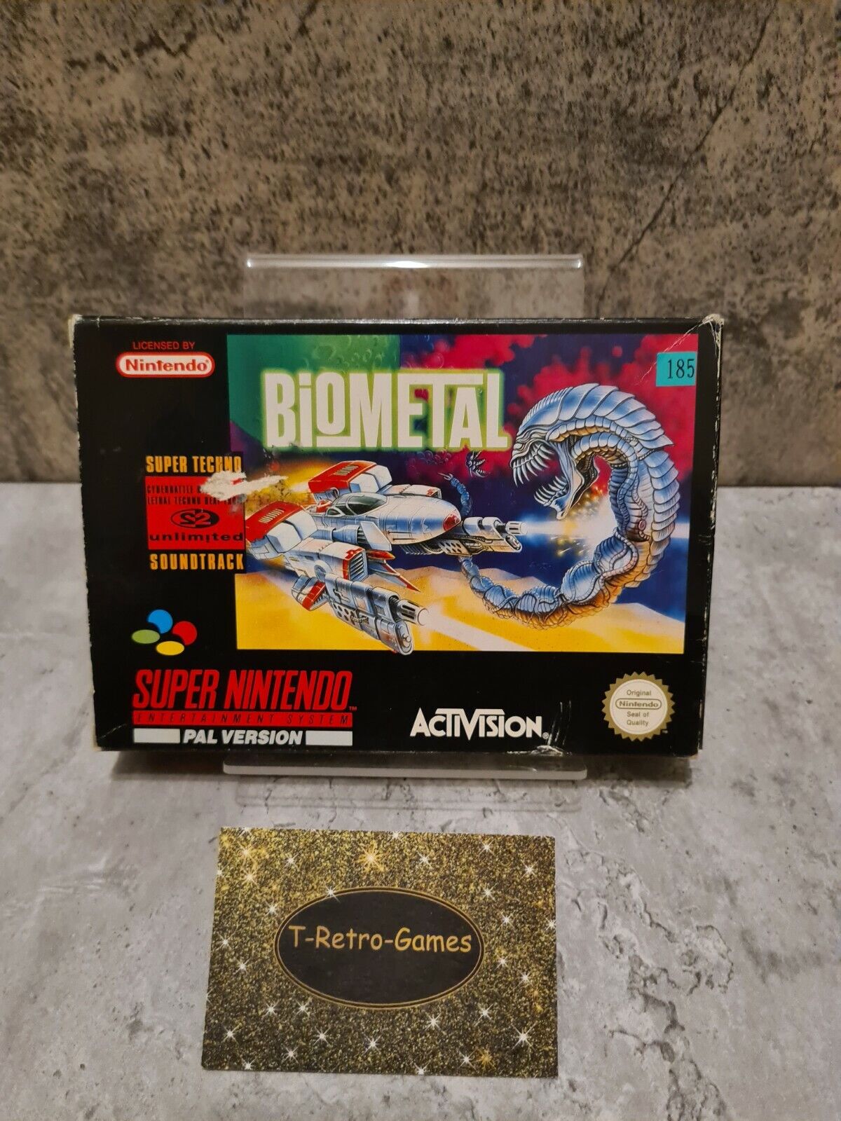 SNES Super Nintendo Biometal mit OVP und Anleitung UKV - T-Retro-Games