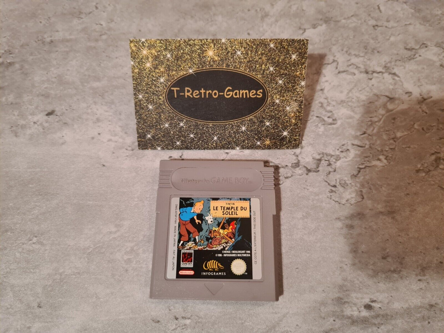 Nintendo Gameboy Classic Spiel TinTin Le Temple Du Soleil Modul FAH - T-Retro-Games