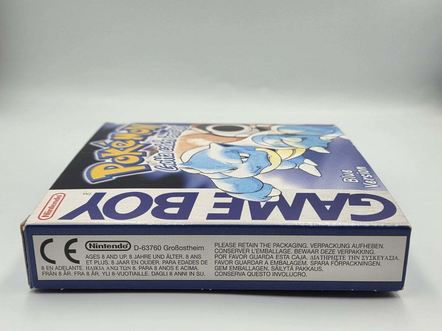Nintendo Game Boy Pokemon Blue Version mit OVP und Anleitung EUR