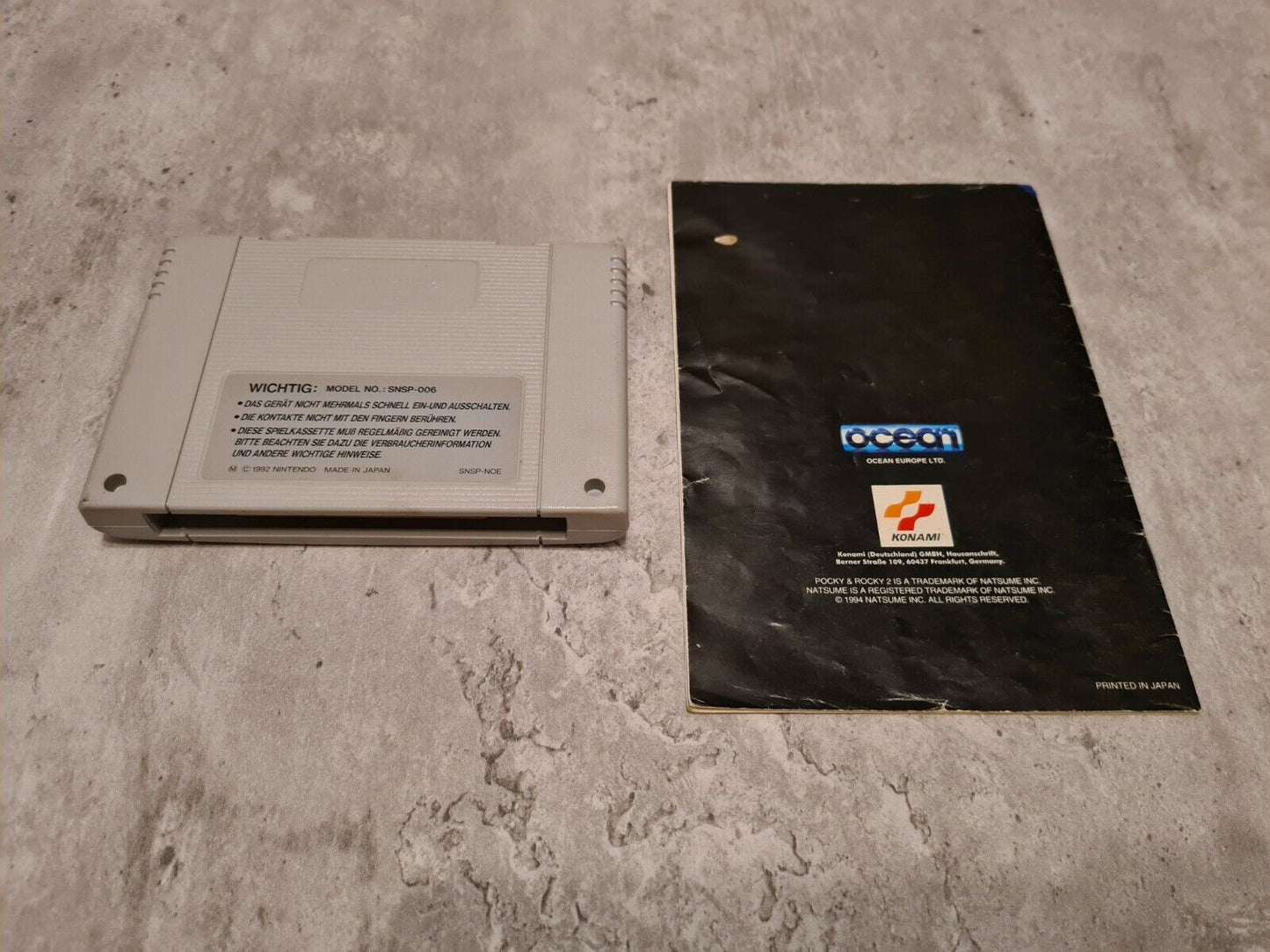 SNES Super Nintendo Pocky & Rocky 2 mit OVP und Anleitung NOE - T-Retro-Games