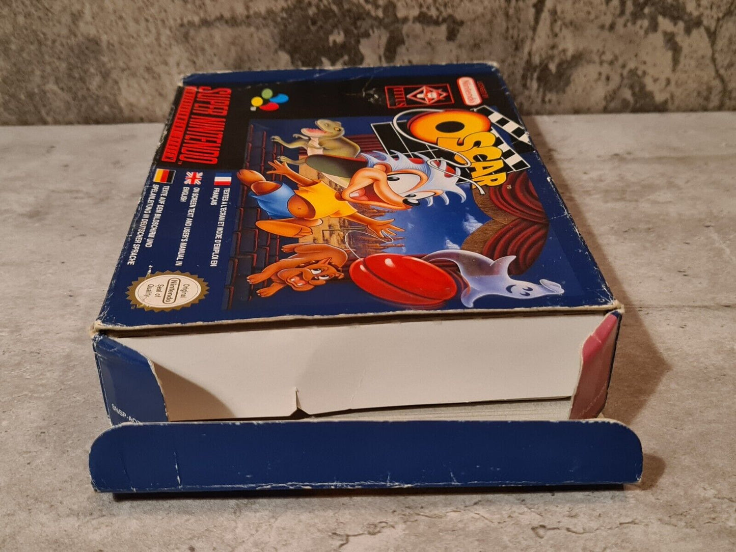 SNES Super Nintendo Oscar mit OVP und Anleitung EUR - T-Retro-Games