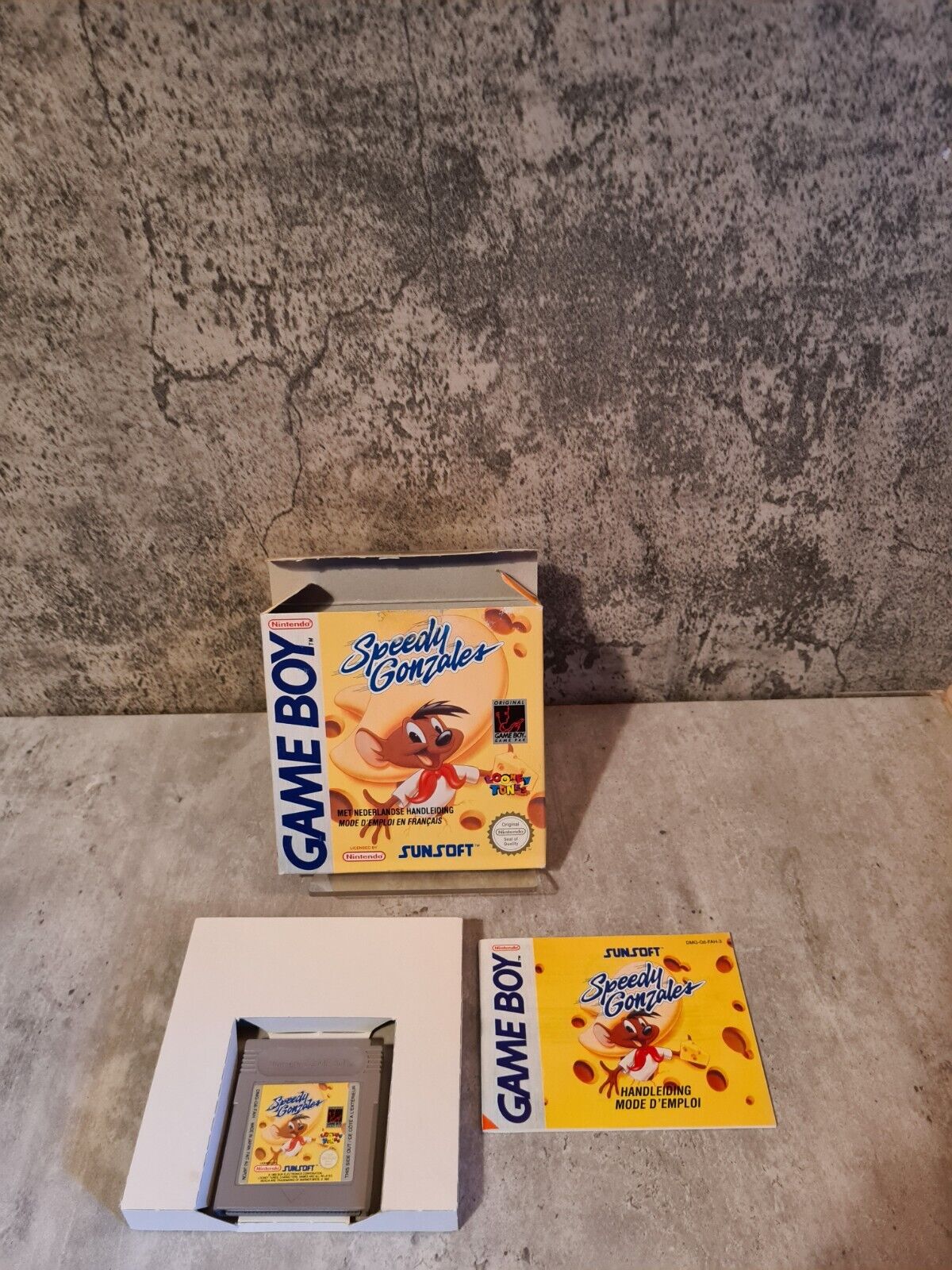 Nintendo Game Boy Classic Speedy Gonzales mit OVP und Anleitung FAH - T-Retro-Games