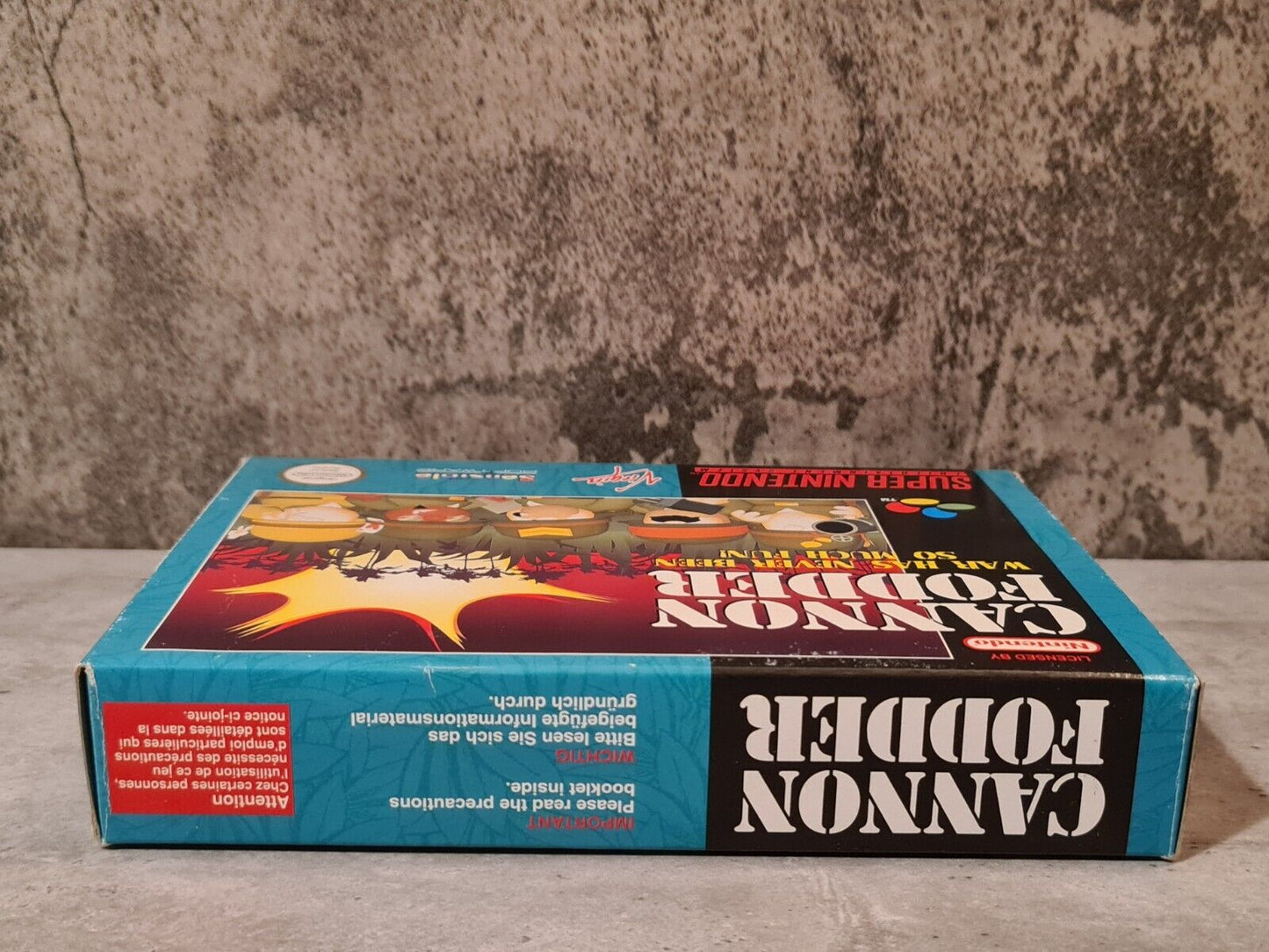 SNES Super Nintendo Cannon Fodder mit OVP und Anleitung EUR - T-Retro-Games