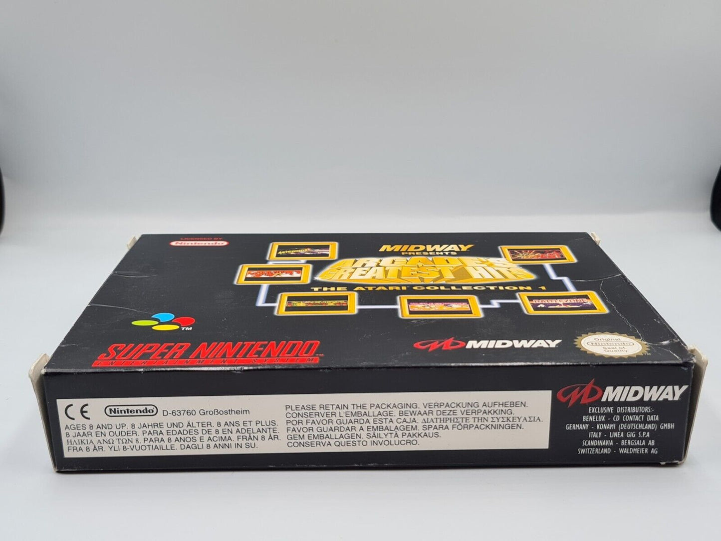 SNES Super Nintendo Arcade's Greatest Hits mit OVP und Anleitung EUR - T-Retro-Games