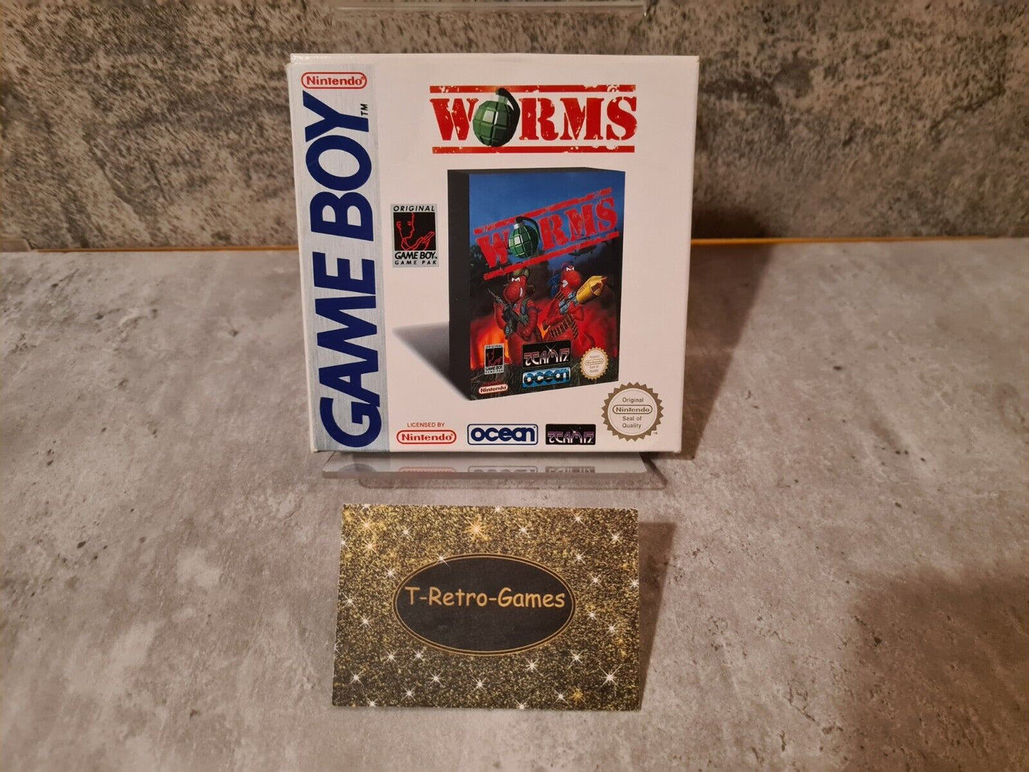 Nintendo Game Boy Classic Worms mit OVP und Anleitung UKV - T-Retro-Games