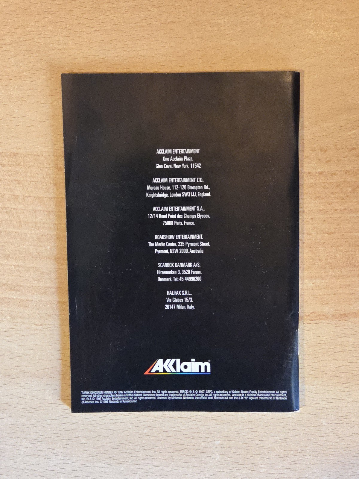 N64 Nintendo 64 Turok Dinosaur Hunter Spielanleitung EUR