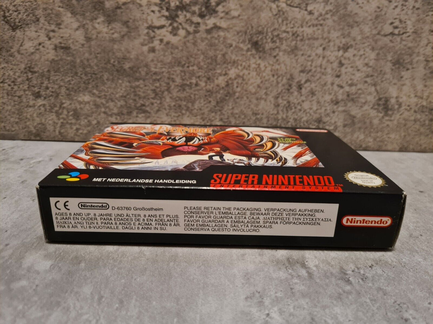 SNES Super Nintendo Secret of Evermore mit OVP und Anleitung + Poster HOL - T-Retro-Games