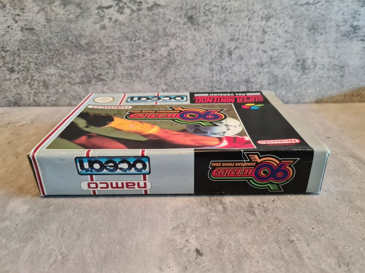 SNES Super Nintendo 90 Minutes European Prime Goal mit OVP und Anleitung NOE - T-Retro-Games