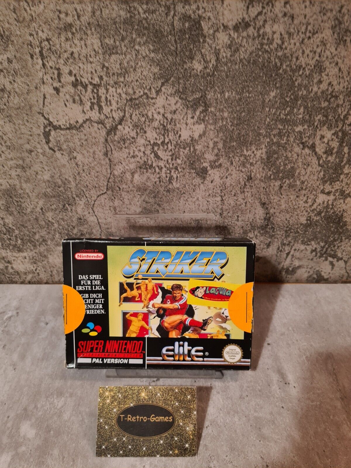 SNES Super Nintendo Striker mit OVP und Anleitung NOE - T-Retro-Games