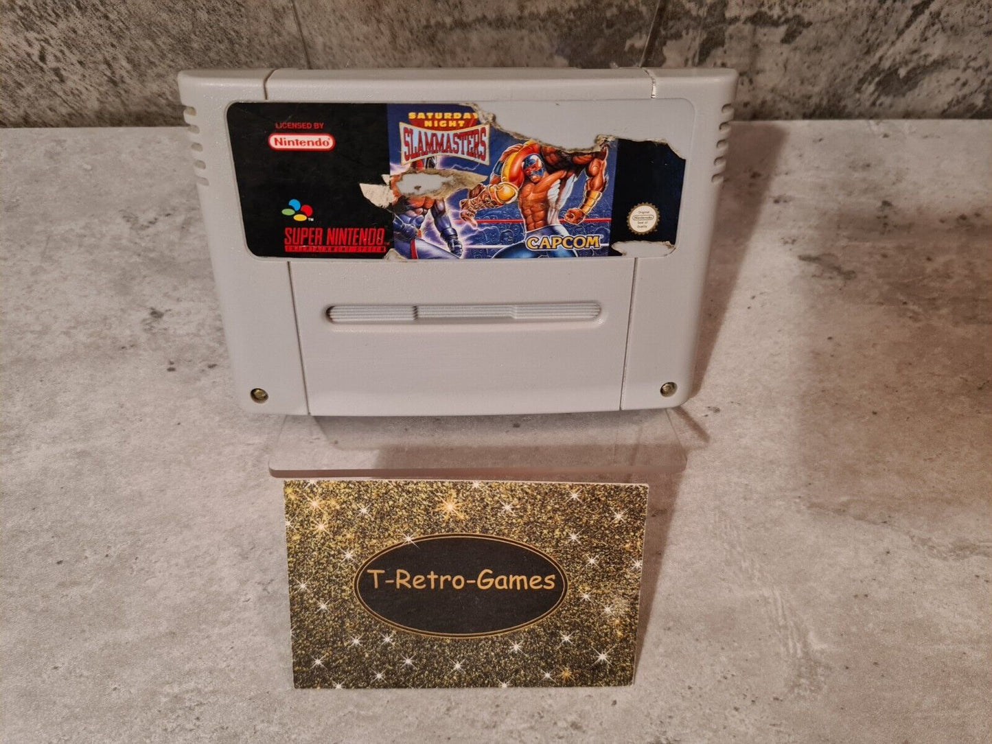 SNES Super Nintendo Saturday Night Slammasters Modul EUR - T-Retro-Games