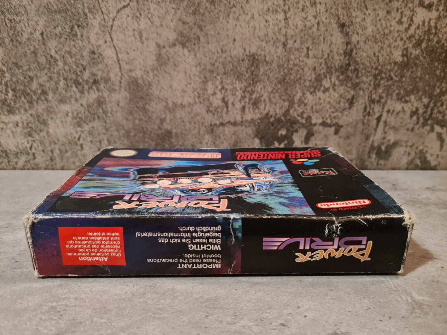 SNES Super Nintendo Power Drive mit OVP und Anleitung EUR - T-Retro-Games
