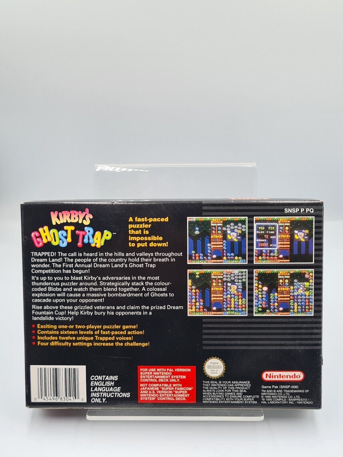 SNES Super Nintendo Kirby's Ghost Trap New Old Stock GPS - T-Retro-Games