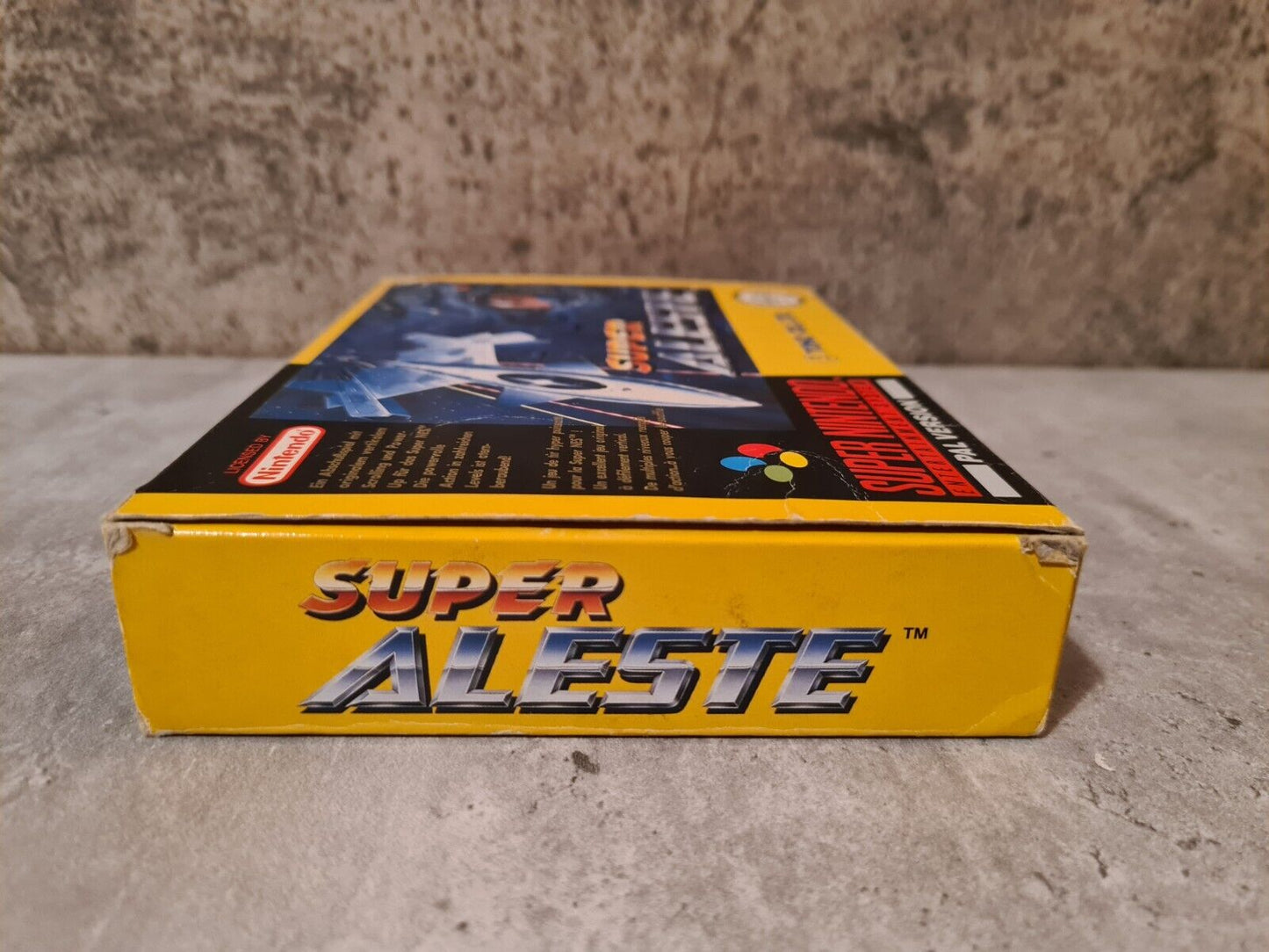 SNES Super Nintendo Super Aleste mit OVP und Anleitung FRG - T-Retro-Games