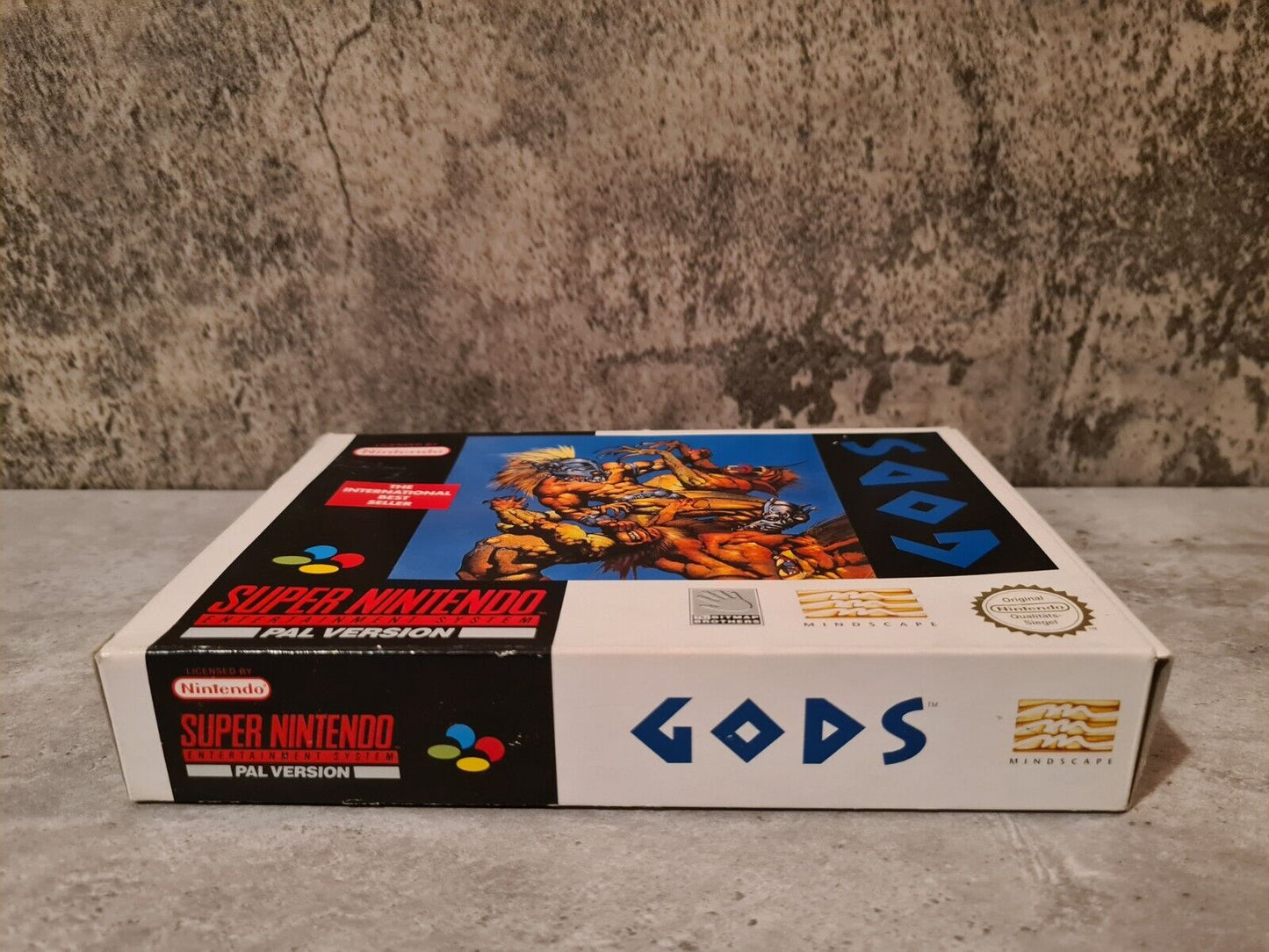 SNES Super Nintendo Gods mit OVP und Anleitung NOE - T-Retro-Games