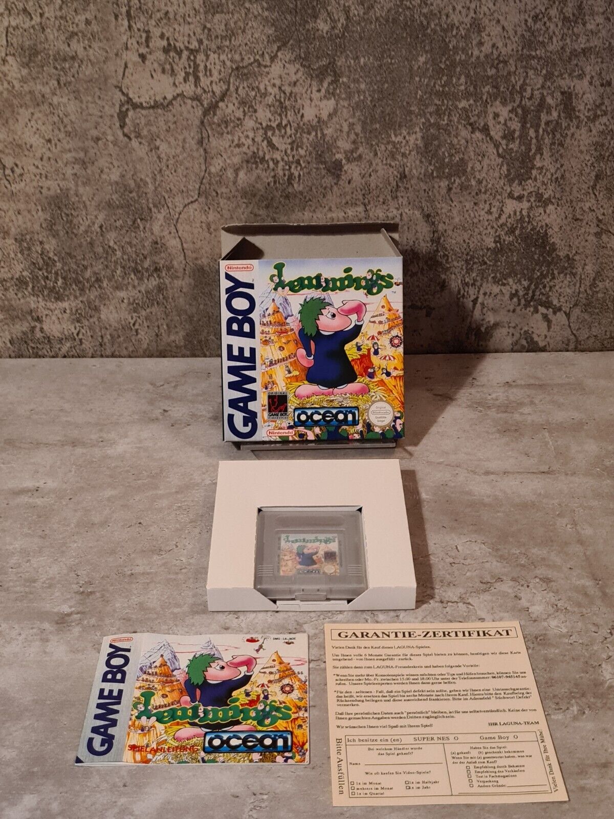 Nintendo Game Boy Classic Lemmings mit OVP und Anleitung NOE - T-Retro-Games