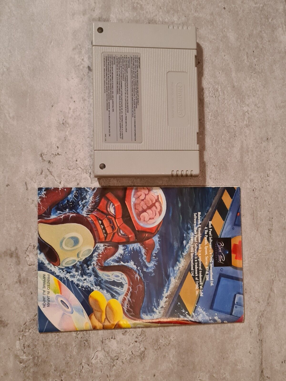 SNES Super Nintendo Mohawk & Headphone Jack mit OVP und Anleitung EUR - T-Retro-Games