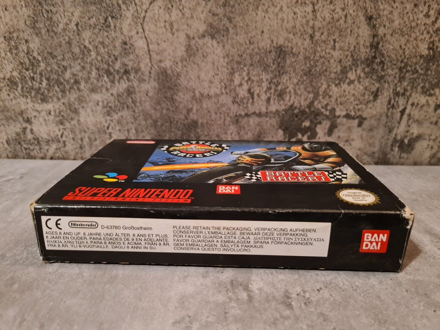 SNES Super Nintendo Power Rangers Zeo Battle Racers mit OVP und Anleitung EUR - T-Retro-Games